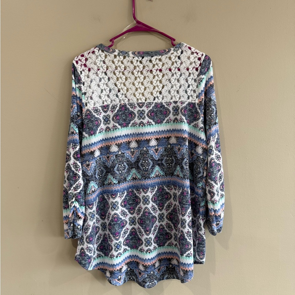 Absolutely Famous Multicolor Patterned Sweater - Picture 2 of 6